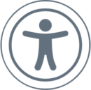 Figur Symbol zur Barrierefreiheit Figur Symbol zur Barrierefreiheit