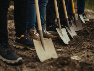 Spatenstich zum Erweiterungsbau der Albert-Schweitzer-Schule Altlußheim im März 2024 Platzhalterbild