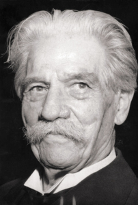 Albert Schweitzer 1955 (Quelle: Bundesarchiv)